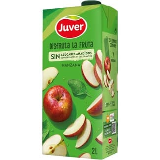 Bebida de zumo de manzana a partir de concentrado sin azúcares añadidos brik 2 l -