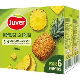 Bebida de zumo de piña a partir de concentrado sin azúcares añadidos pack 6 briks 200 ml -