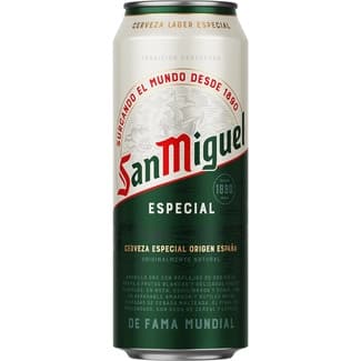 Cerveza rubia especial lata 50 cl -
