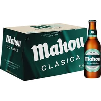 Cerveza rubia original pack 24 botellas 25 cl -