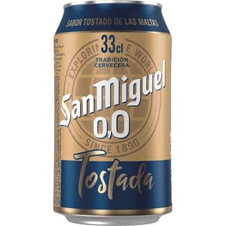 Cerveza tostada sin alcohol lata 33 cl -