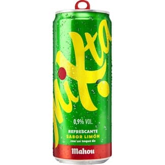 Cerveza rubia sabor limón lata 33 cl -