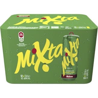Cerveza rubia sabor limón pack 12 latas 33 cl -