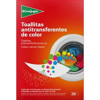 Toallitas anti-transferencia de color caja 20 unidades -