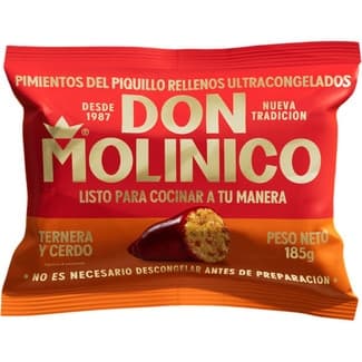 Pimientos del piquillo rellenos de carne 4 unidades bolsa 185 g -