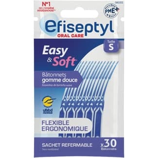 Cepillo interdental Easy & Soft talla S flexible y ergonómico blister 30 unidades -