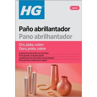 Paño abrillantador para oro, plata y cobre envase 1 unidad -