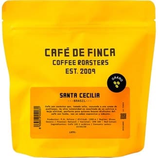Café en grano de Santa Cecilia Brasil bolsa 250 g -