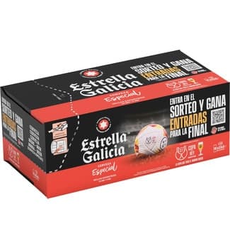 Cerveza rubia especial pack 10 latas 33 cl -