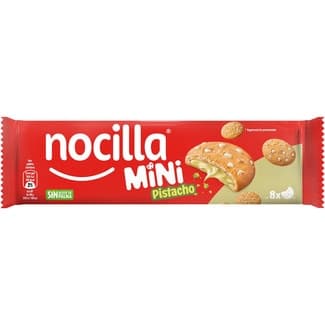 Mini cookies rellenas de crema de pistacho sin aceite de palma 8 unidades paquete 64 g -
