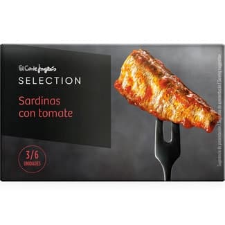 Sardinas con tomate 3-6 piezas lata 87 g neto escurrido -