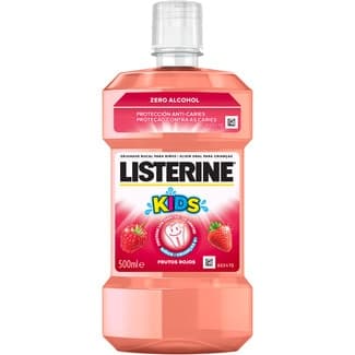 Kids enjuague bucal infantil sabor frutos rojos zero alcohol frasco 500 ml -