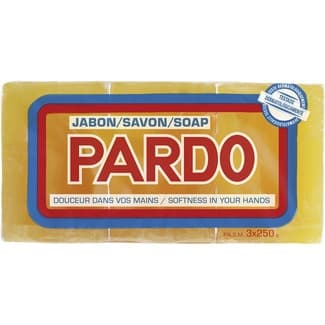 Jabón para lavar a mano puro natural 3 pastilla 250 g -