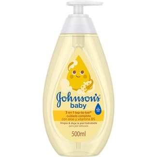 Gel de baño cuerpo y cabello cuidado completo frasco 500 ml -