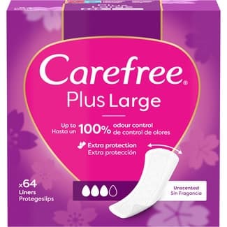 Protege slips Plus Large fragancia ligera caja 64 unidades -