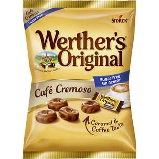 Caramelos clásicos de crema café sin azúcar bolsa 90 g -