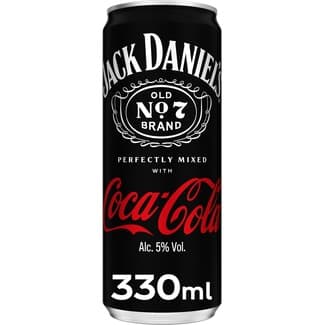 Whisky combinado con Coca-Cola lata 33 cl -