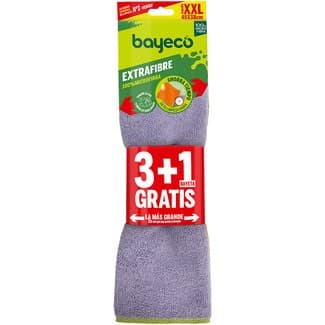 Bayeta microfibra extrafibre XXL blister 3 unidades + 1 unidad gratis -