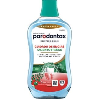 Enjuague bucal Cuidado de encías + aliento fresco 0% alcohol sabor menta fresca bote 500 ml -
