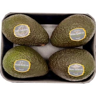 Aguacate Hass 4 unidades bandeja 800 g peso aproximado