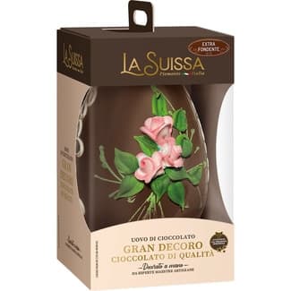 Huevo de chocolate con leche Gran Decoro decorado a mano con sorpresa envase 360 g -