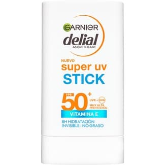 Protector solar con vitamina E Super UV 8 horas hidratación SPF 50+ en stick -