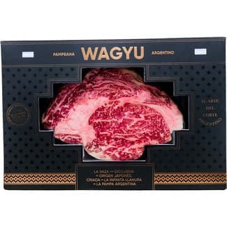 Lomo alto de vacuno de raza Wagyu argentino peso aproximado bandeja 200 g -