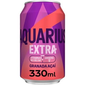 Extra bebida isotónica sabor granada y açaí con vitaminas B3, B5 y B6 y Gingseng lata 33 cl -