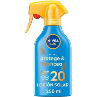 Protege & Broncea loción solar activadora del bronceado SPF-20 spray 250 ml -
