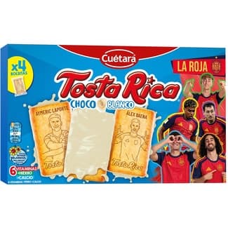 Galletas con chocolate blanco edición de La Roja 4 envases individuales paquete 146 g -