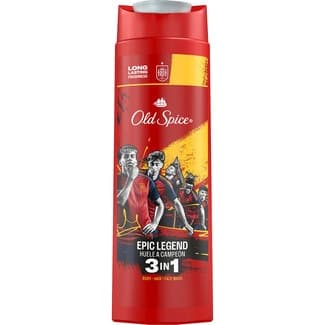 Epic Legend 3 en 1 gel de ducha + champú + gel de ducha facial frasco 400 ml -