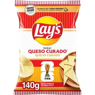 Patatas fritas sabor a queso curado bolsa 140 g -