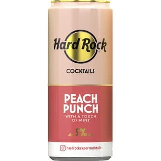 Ponche de ron con melocotón con un toque de menta lata 25 cl -