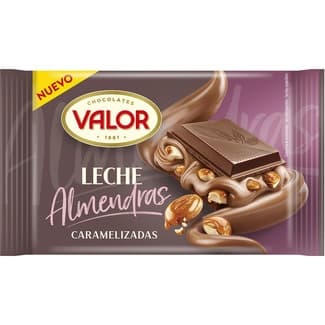 Chocolate con leche relleno de almendras caramelizadas tableta 150 g -