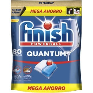 Detergente lavavajillas Powerball Quantum bolsa 80 cápsulas -