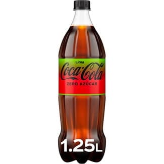 Refresco de cola sin azúcar sabor lima botella 1,25 cl -