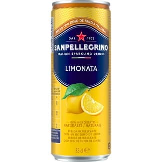 Limonada agua mineral con gas y zumo de limón lata 33 cl -