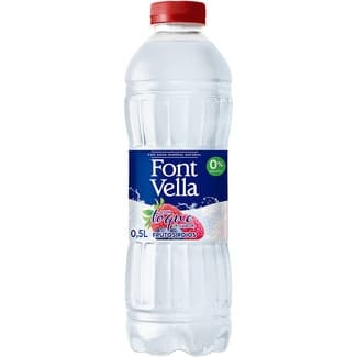 Agua mineral natural con toque de sabor frutos rojos 0% azúcares botella 50 cl -
