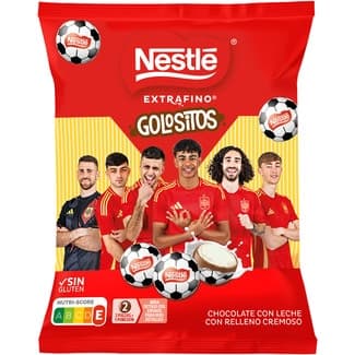 Golositos bolitas de chocolate con leche con relleno cremoso bolsa 144 g -