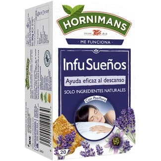 Infusueños infusión de melisa, pasiflora y flor de lavanda estuche 20 bolsitas -