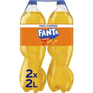 Refresco naranja con gas pack 2 botellas 2 l -