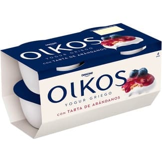 Yogur griego con tarta de arándanos pack 4 unidades 110 g -