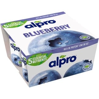 Especialidad vegetal de soja con arándanos pack 4 unidades 125 g sin gluten sin lactosa -