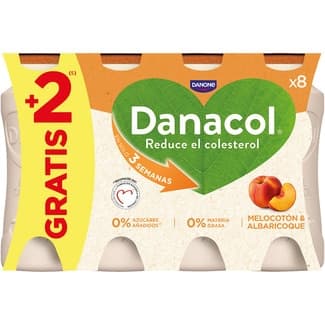 Melocotón y albaricoque desnatado 0% m.g 0% azúcares añadidos pack 8 unidades 100 g sin gluten -