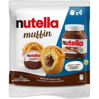 Muffins rellenos de Nutella descongela y disfruta 4 unidades bolsa 264 g -