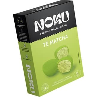 Mochi de crema helada de té macha envuelta en suave masa de arroz estuche 6 unidades -