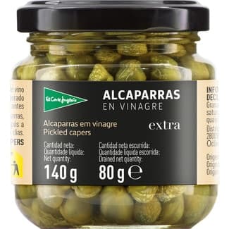 Alcaparras en vinagre frasco 80 g neto escurrido -