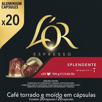 Café Splendente intensidad 7 estuche 20 cápsulas compatibles con máquinas Nespresso -