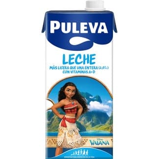 Leche entera Disney más ligera que una entera 2% materia grasa y vitaminas A + D brik 1 l -