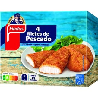Filete de pescado empanado 4 unidades estuche 400 g -